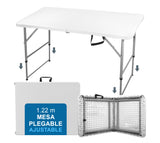 Mesa Portátil Plegable 1.22m Altura Ajustable (53 & 74) Portafolio