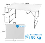 Mesa Portátil Plegable 1.22m Altura Ajustable (53 & 74) Portafolio