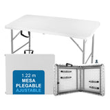 Mesa Portátil Plegable 1.22m Altura Ajustable Portafolio