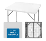 Mesa Portátil Cuadrada 87 cm